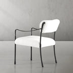 Vintage Forged Retro Copper Iron Frame Dining Chair