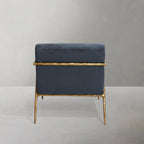 Vintage Forged Retro Silver Iron Frame Track Armchair