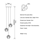 Adonis Suspension Water Drop Chandelier（ 43-Light Customized）