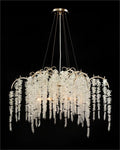 Cascading Crystal Branch Six-Light Chandelier