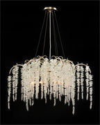 Cascading Crystal Branch Six-Light Chandelier