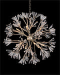 Luna Crystal Wand Branched Twelve-Light Pendant Chandelier