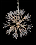 Luna Crystal Wand Branched Eight-Light Pendant Chandelier