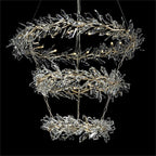 Kotta Thirty-Four-Light Three-Tier Cut-Crystal Pendant Chandelier Ajc-9280