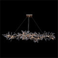 Kotta Fourteen-Light Cut-Crystal Oblong Chandelier