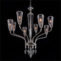 Sherwood Eight-Light Chandelier in Polished Nickel