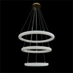 Luca Three-Tier Alabaster Pendant Chandelier