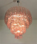 Murano Glass Chandelier – 78 Tubes – Pink