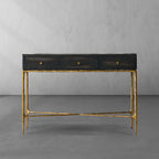 Vintage Forged 3 Drawer Desk