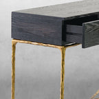 Vintage Forged 3 Drawer Desk