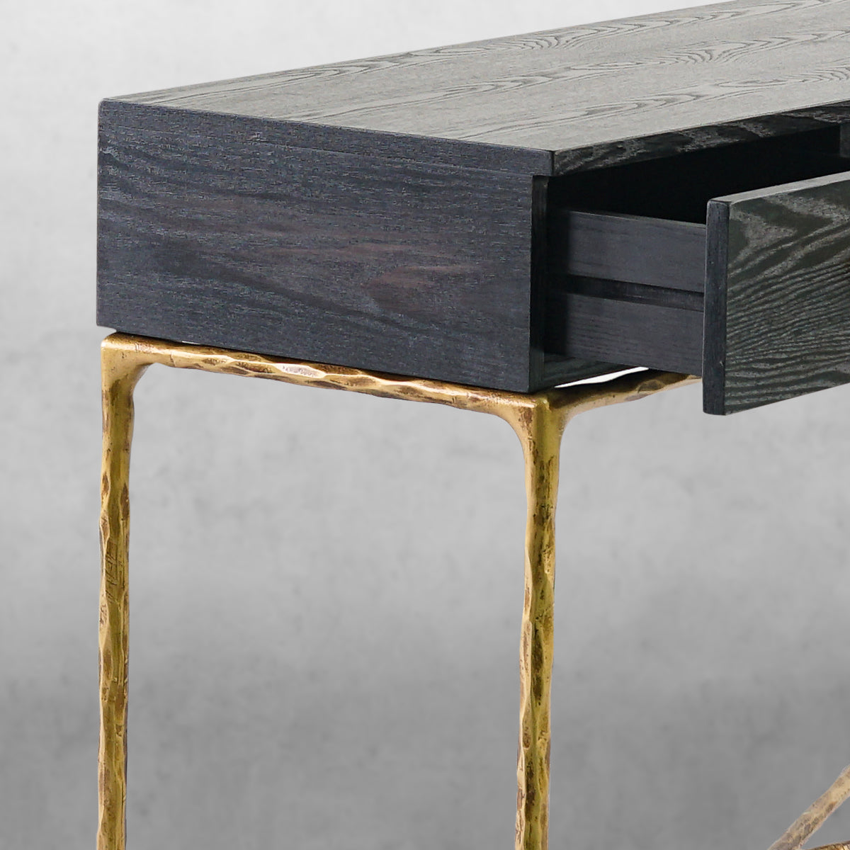 Vintage Forged 3 Drawer Desk