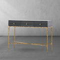 Vintage Forged 3 Drawer Desk