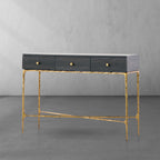 Vintage Forged 3 Drawer Desk