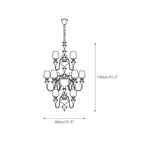Abrahamson Shaded Tiered Chandelier