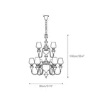 Abrahamson Shaded Tiered Chandelier