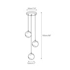 Alabaster Balls Cluster Chandelier