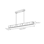 Alabaster LED Linear Pendant Light