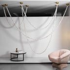 Alabaster Pearl Necklace Chandelier