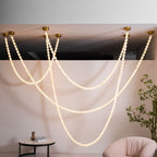 Alabaster Pearl Necklace Chandelier