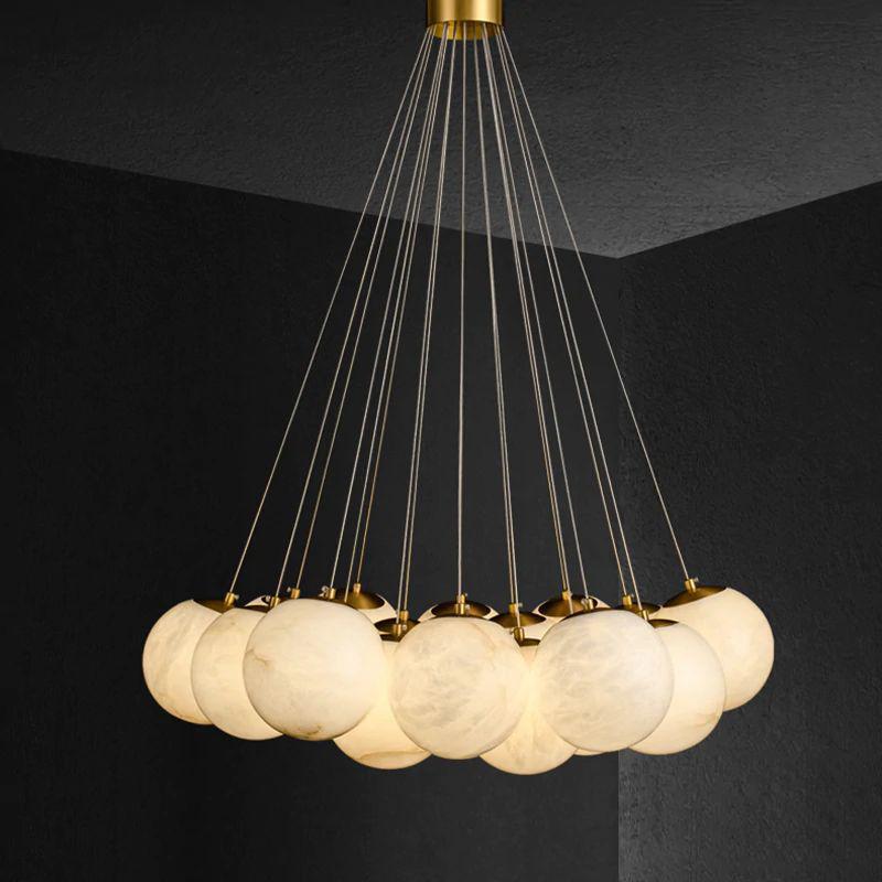 Alabaster Anne Ceiling Pendant 7 / 19 Lights