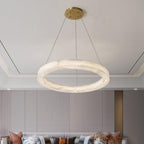 Glacera Alabaster Round Chandelier 19-Inch27-Inch36-Inch60-Inch