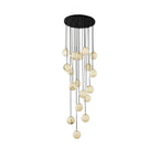 Alabaster Balls Cluster Chandelier