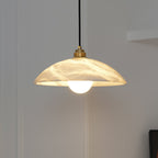 Alabaster Dome Swag Pendant Lamp
