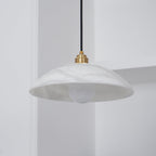 Alabaster Dome Swag Pendant Lamp