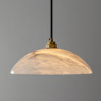 Alabaster Dome Swag Pendant Lamp