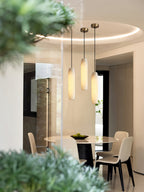 Alabaster Flute Pendant Light