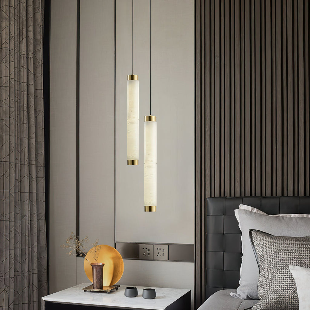 Alabaster Strip Pendant Light