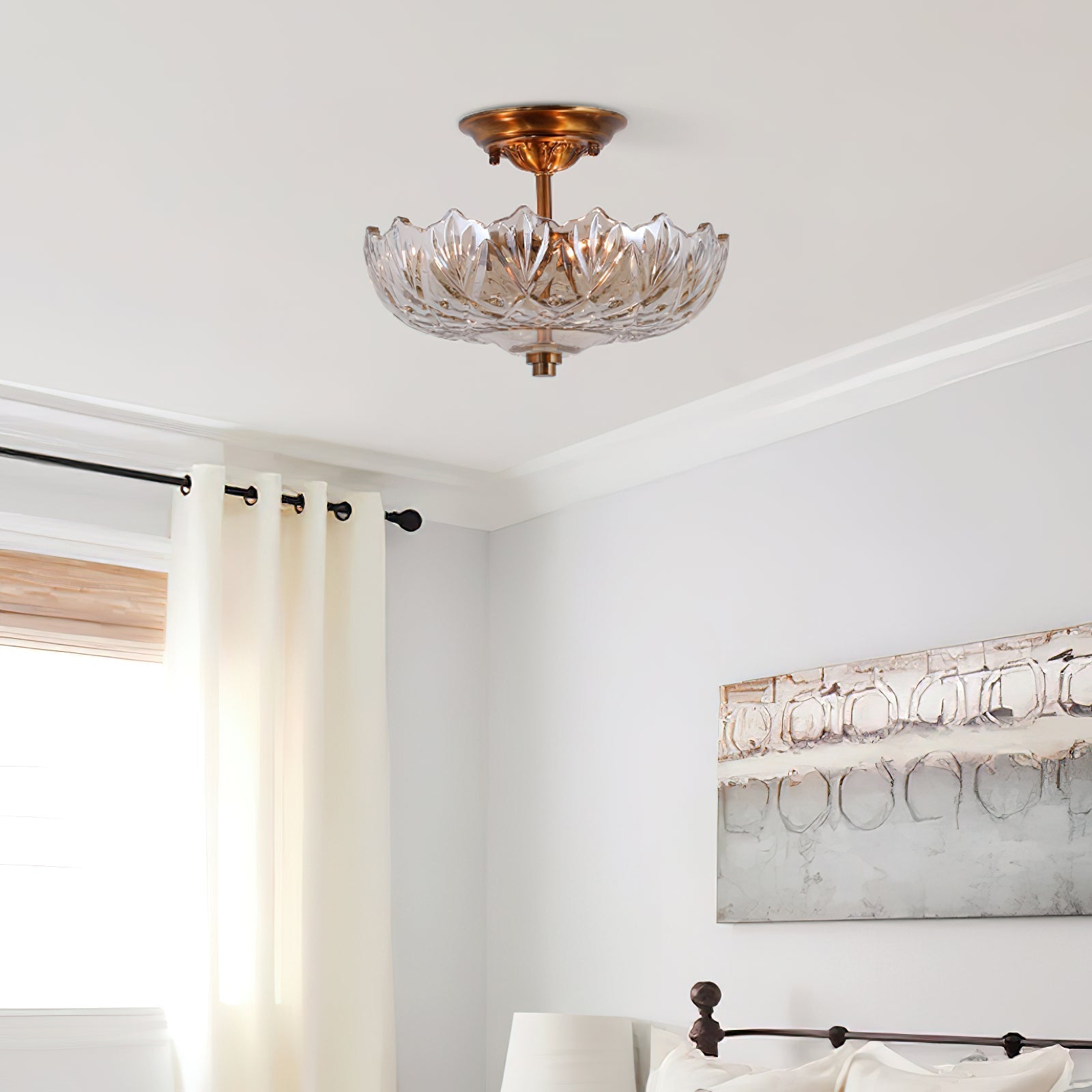 Alaina Glass Ceiling Lamp