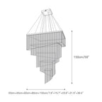 Aluminum Chain Tassel Chandelier
