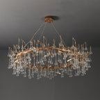 Anita Branch Brass Crystal Chandelier