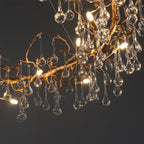 Anita Branch Brass Crystal Chandelier