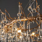 Anita Branch Brass Crystal Chandelier