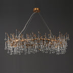 Anita Branch Brass Crystal Chandelier