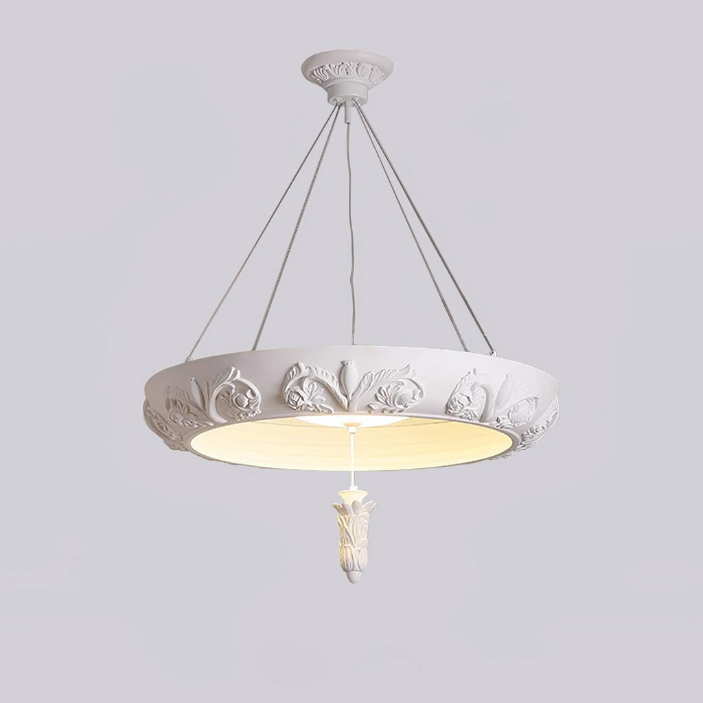 Artistic Carved Plaster Chandelier