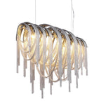 Sophian Luxury Aluminum Chain Tassel Chandelier