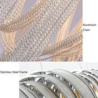 Sophian Luxury Aluminum Chain Tassel Chandelier
