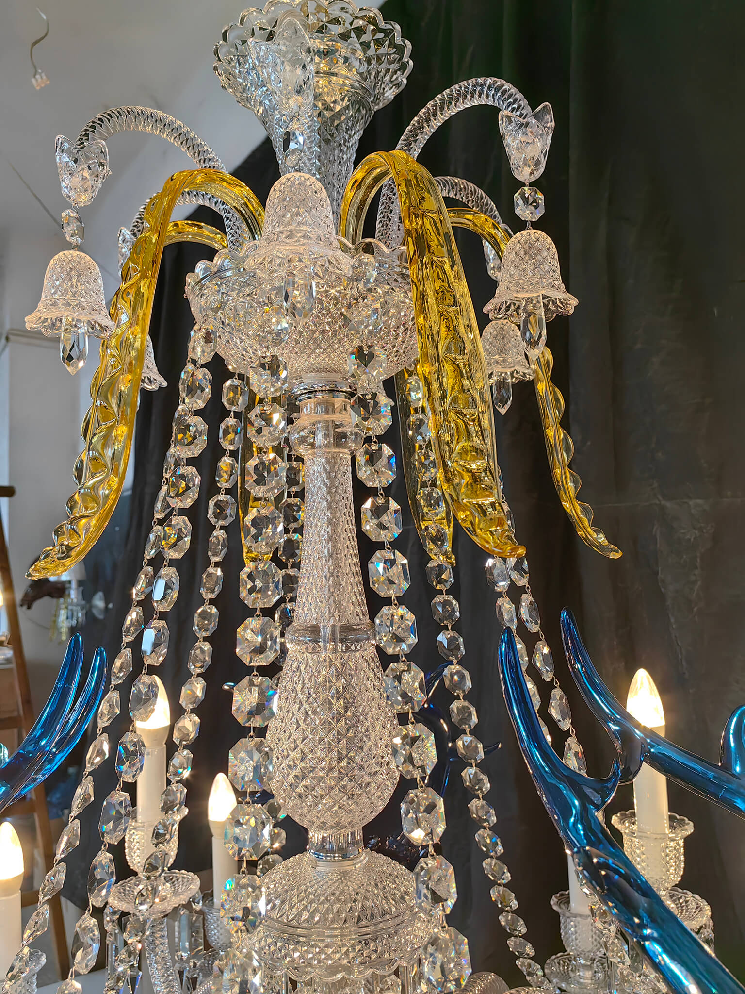 Entrance Zenith Deer Baccarat Crystal Chandelier