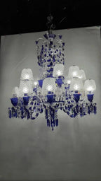 Bellarose Zenith Faunacrystopolis Blue Crystal Chandelier