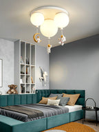 Frosted Balloon Combination Ceiling Lamp