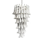 Petals Spiral Murano Transparent Chandelier
