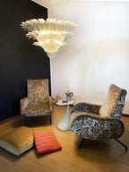 Beautifully Murano Palmette Transparent Chandelier
