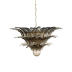 Beautifully Murano Palmette Smoked Chandelier