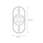 Bezel Alabaster Wall Lamp