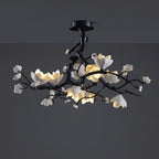 Black Branch Copper Tree Chandelier
