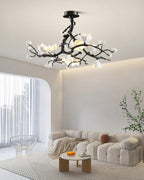 Black Branch Copper Tree Chandelier