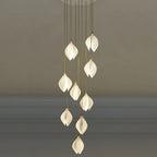 Petal Prism Designer Inspired Large Bloom Ceramic Chandelier